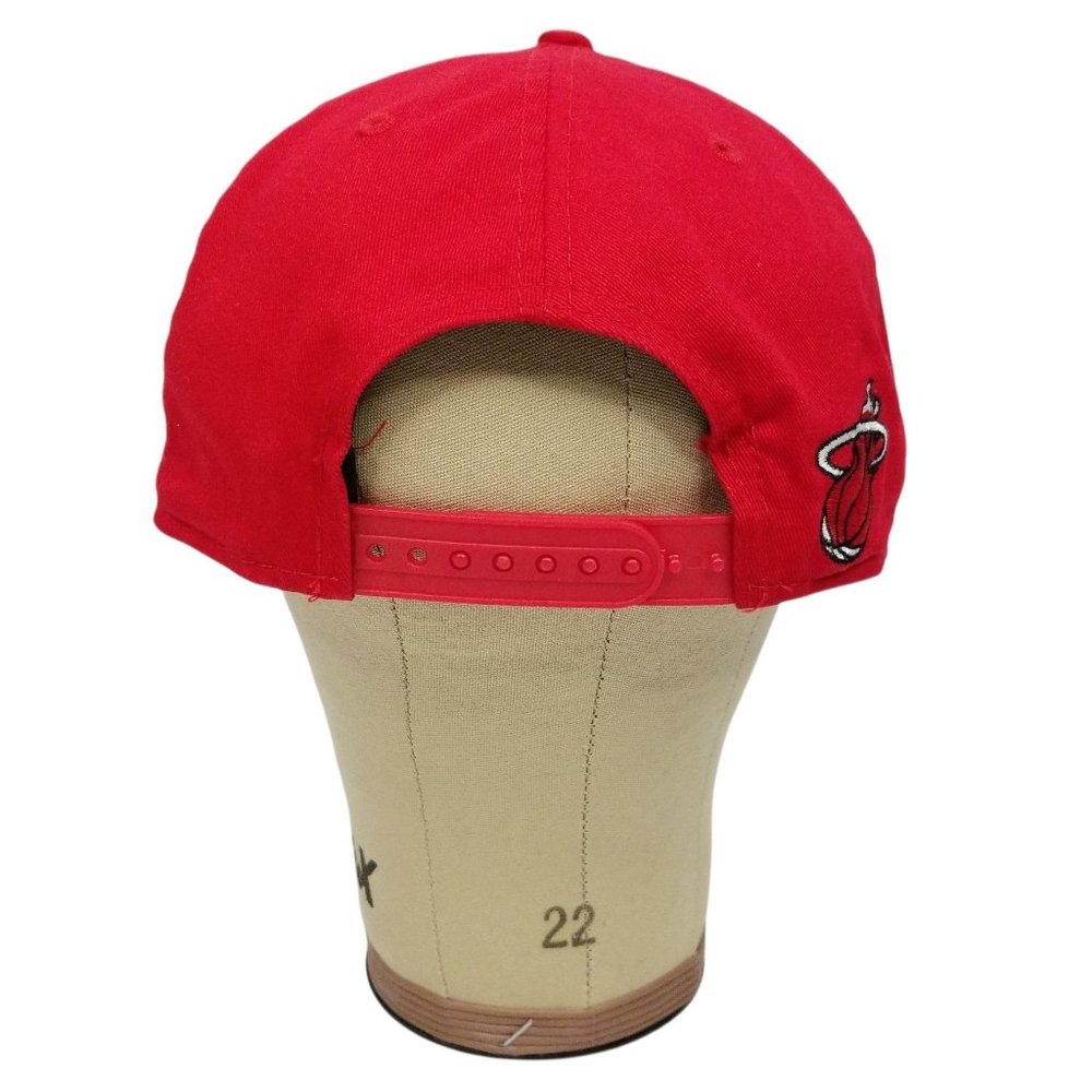 New Era Miami Heat Cap Hat Trucker Basketball NBA Snapback Red Embroidered HWC - Picture 5 of 11